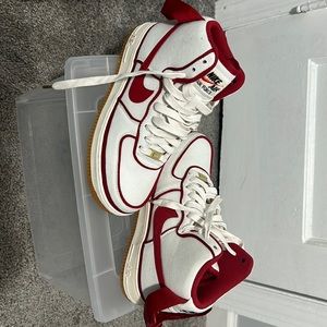 Nike Air Force 1 canvas high top size 7.5 men/9 women.